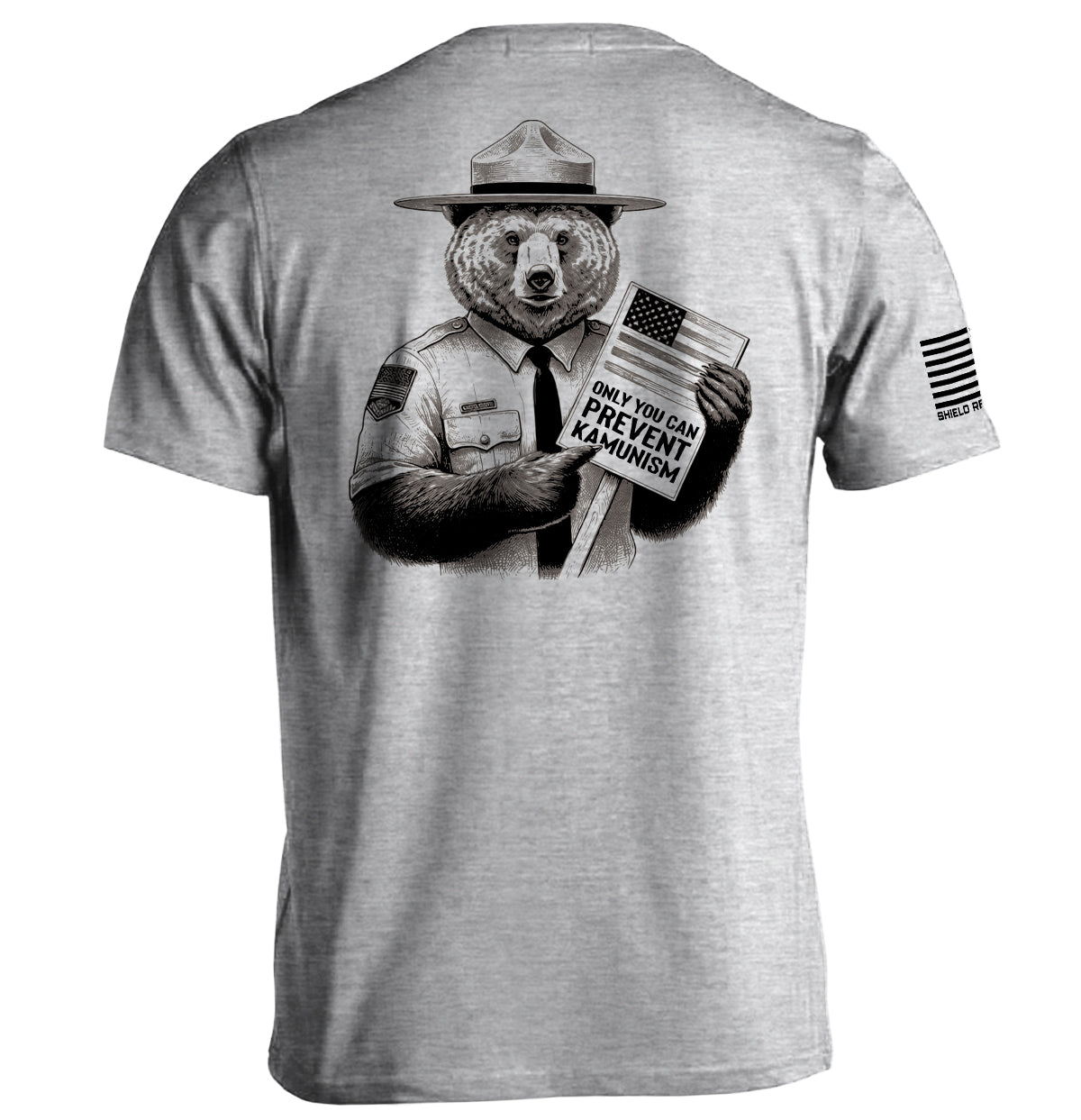 Only You Can Prevent Kamunism Picket Sign Shield Republic