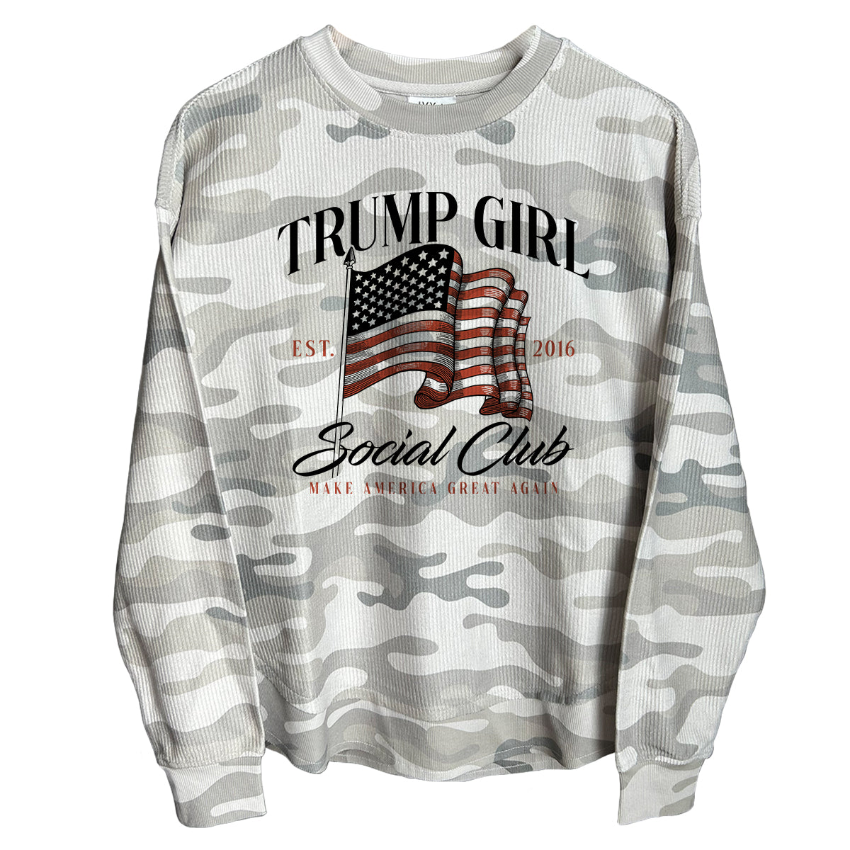 Trump Girl Social Club (Front) Corded Poncho