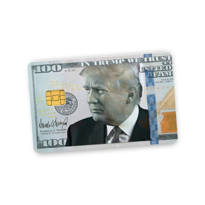 Trump 100 Dollar Bill Credit Card Skin Decal