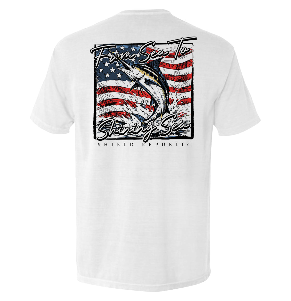 From Sea To Shining Sea Marlin (Back Print)