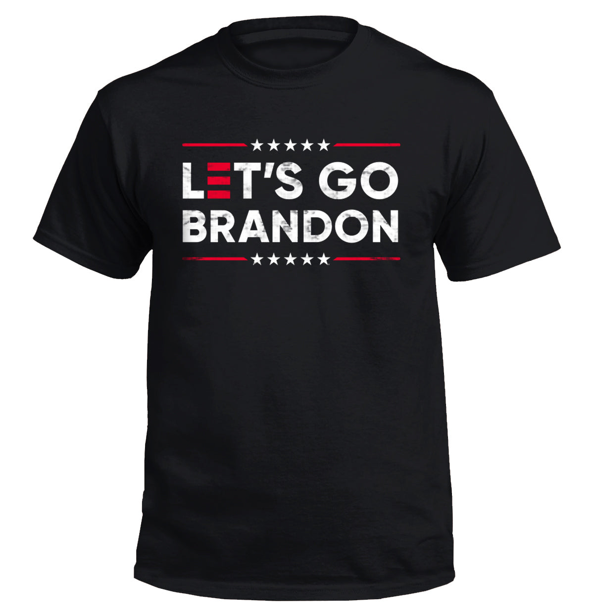 Let's Go Brandon Long Sleeve T-Shirt – Stars And Stripes Graphic, Men's (JERZEES/Gildan)