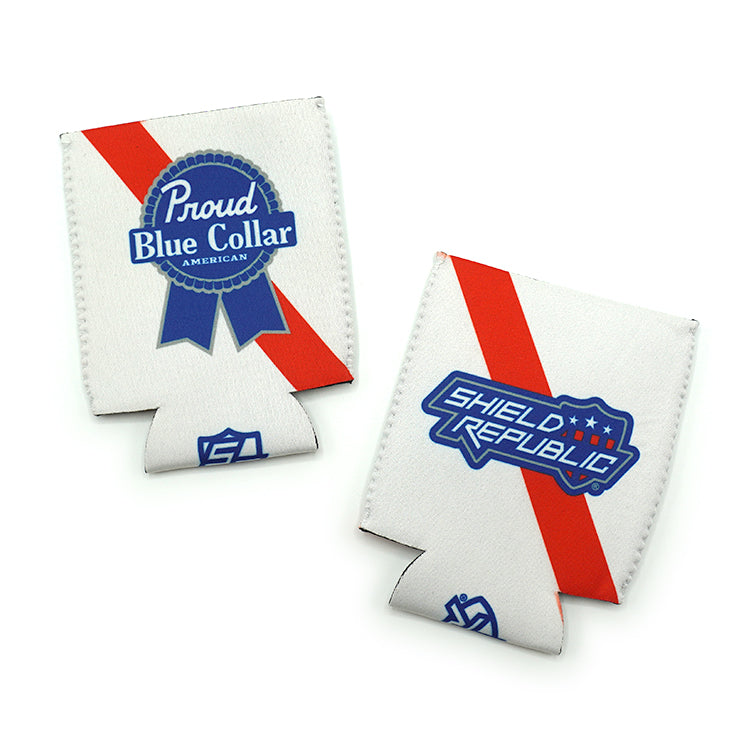 Proud Blue Collar American Can Cooler