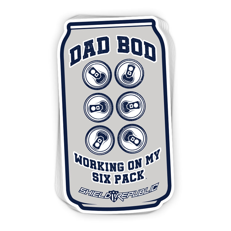 Dad Bod Beer Can Decal