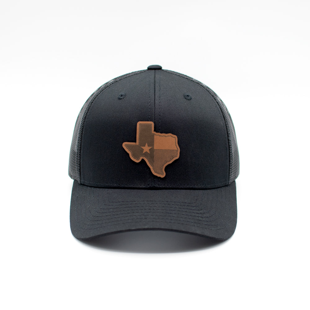 TX State Flag Leather Patch Hat
