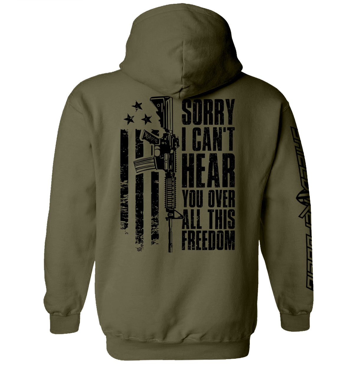 Can't Hear You Over All This Freedom (Back Print)
