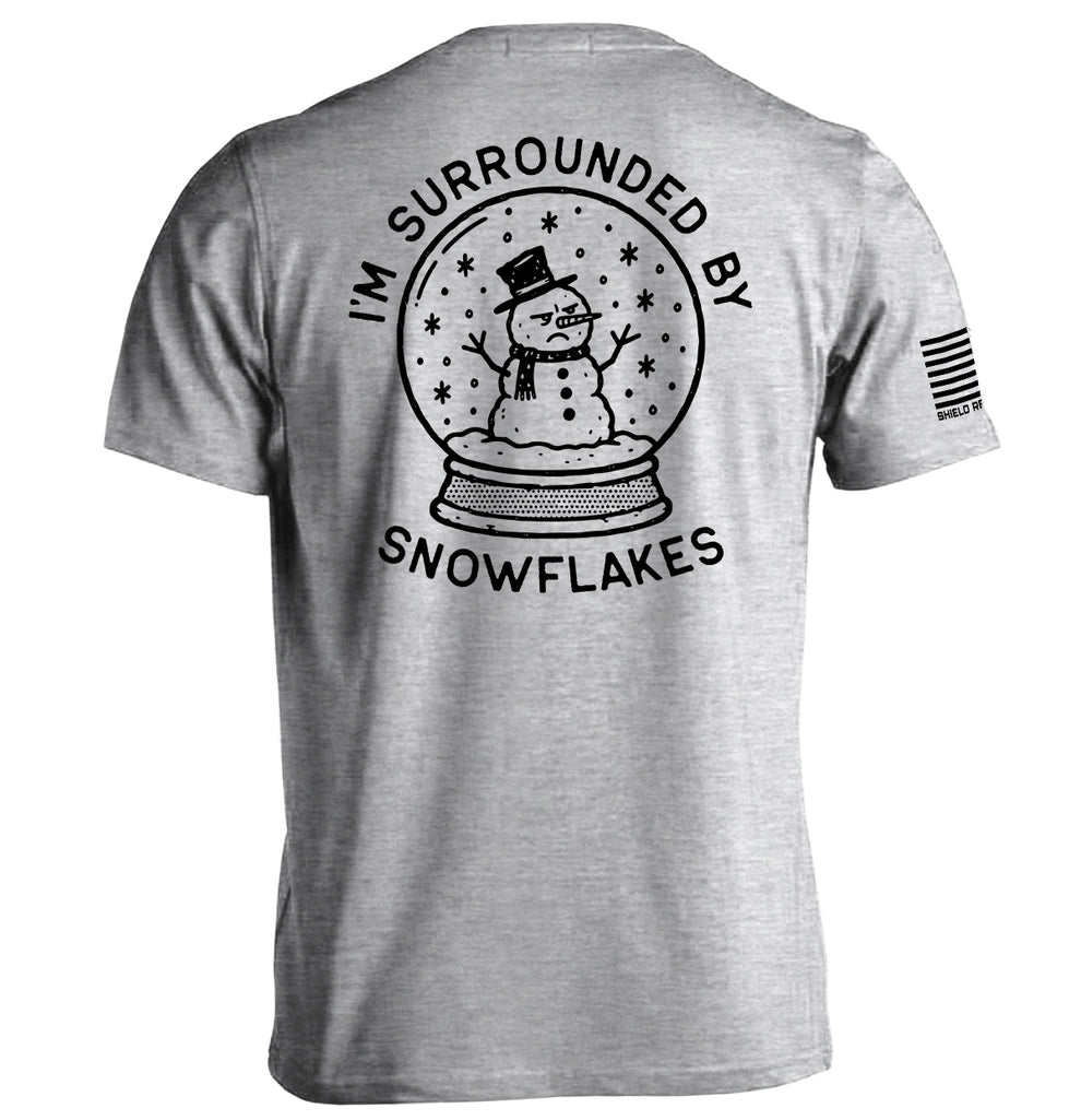 I'm Surrounded by Snowflakes Snowglobe – Shield Republic