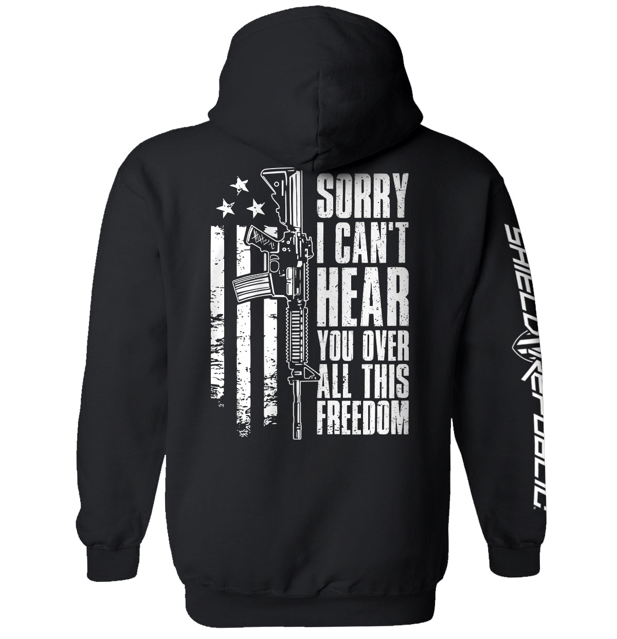 Can't Hear You Over All This Freedom (Back Print)