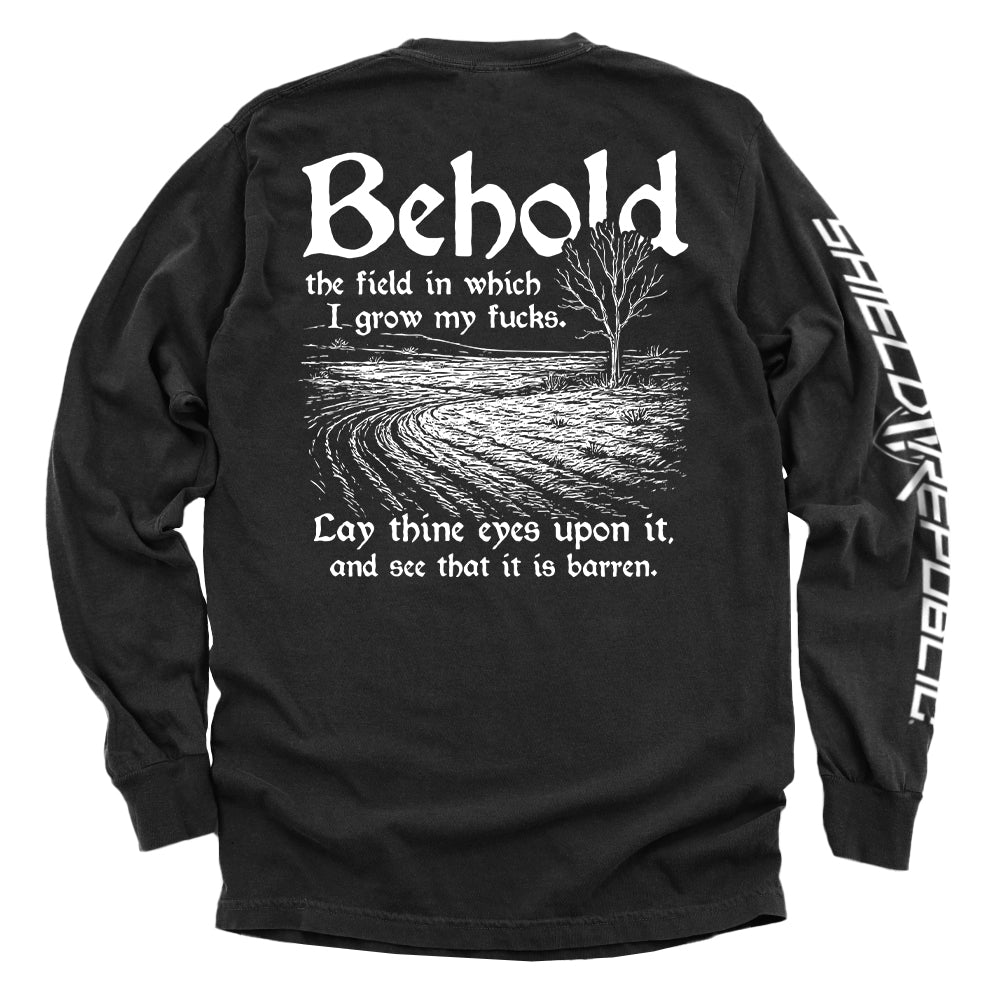 Behold the field in which I grow my Fs