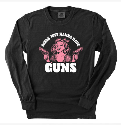 Girls Just Wanna Have Guns (Front Print)