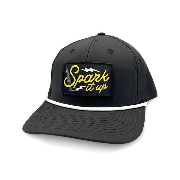 Spark it up Black (Woven Patch)