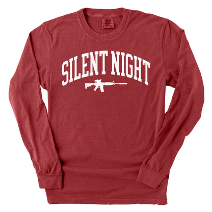 Silent Night Collegiate (Front Print)
