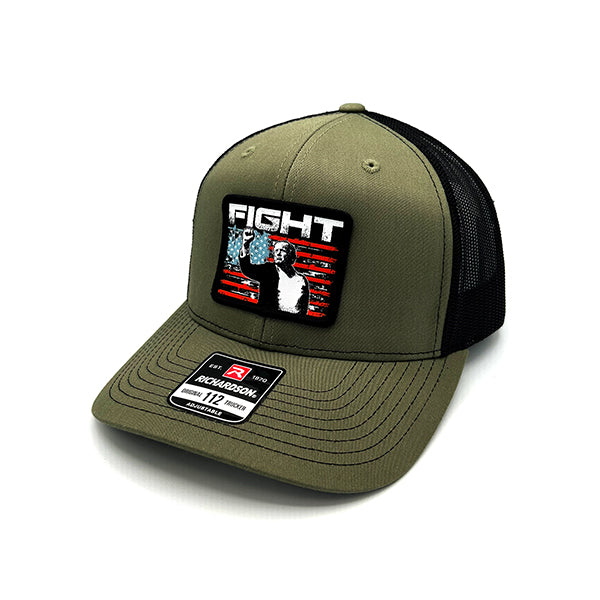 Trump Fight Woven Patch Hat