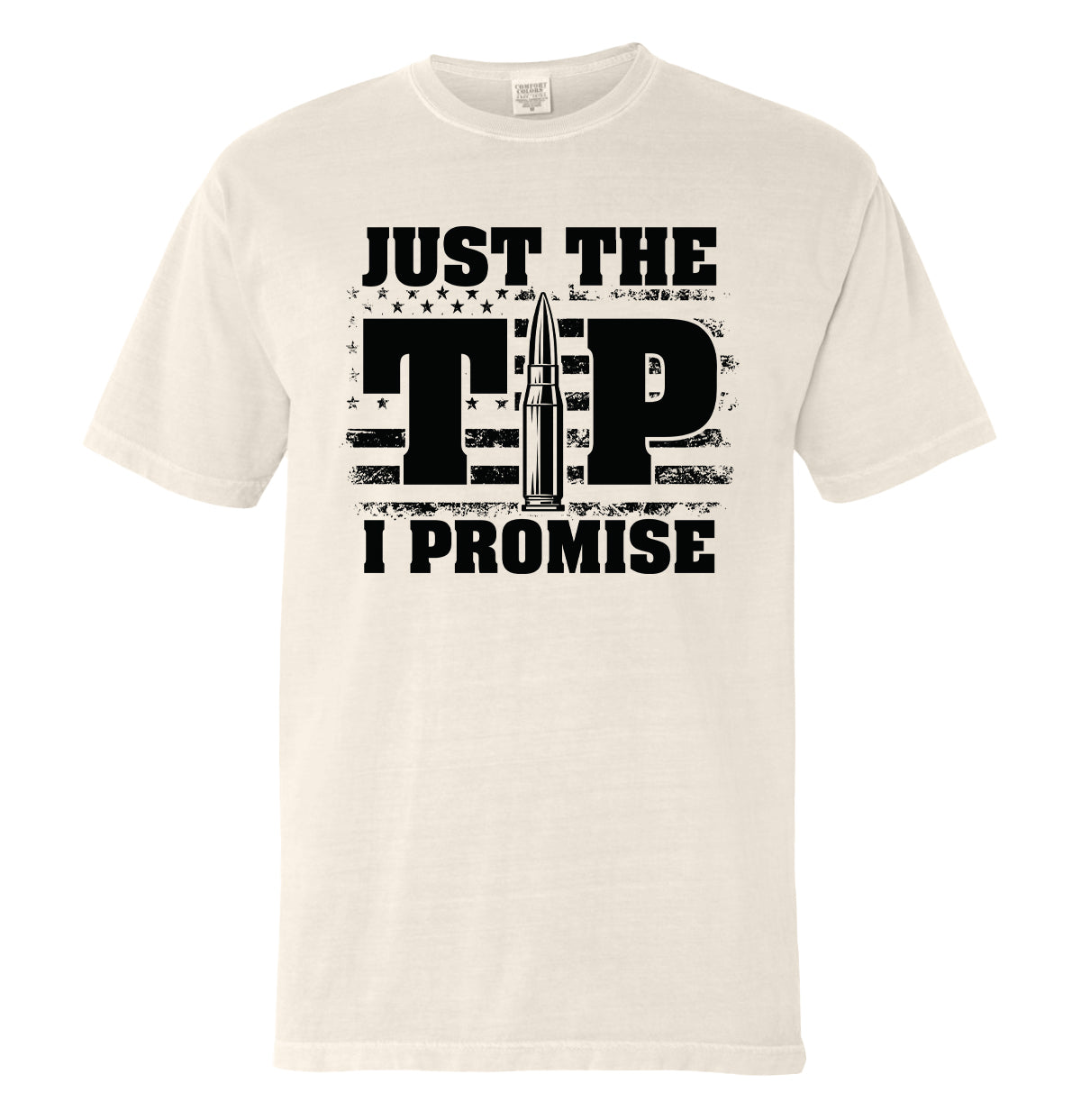 Just The Tip I Promise Flag (Front Print)