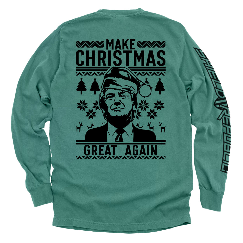Make Christmas Great Again Trump Sweater Print