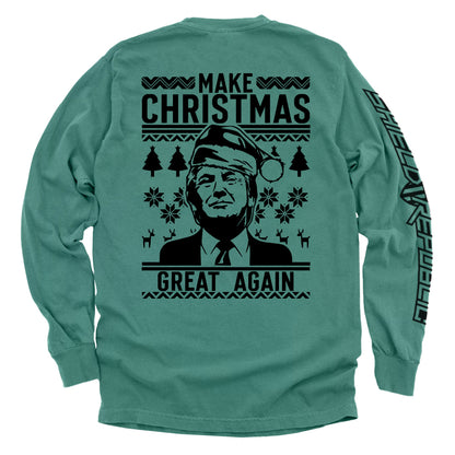 Make Christmas Great Again Trump Sweater Print