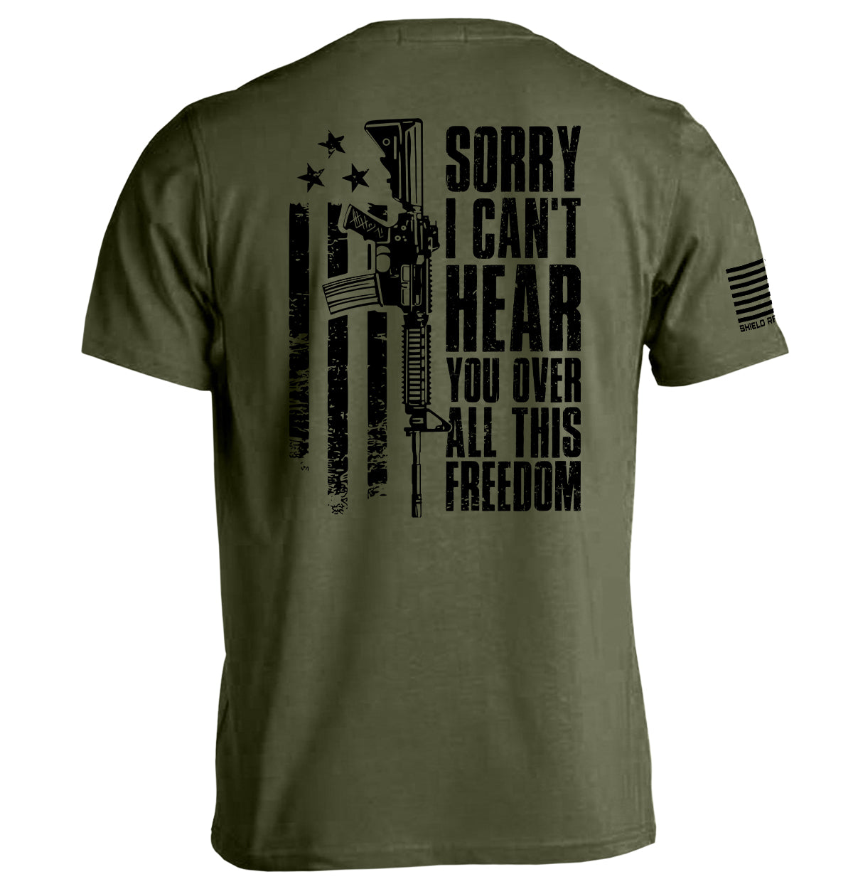 Can't Hear You Over All This Freedom (Back Print)