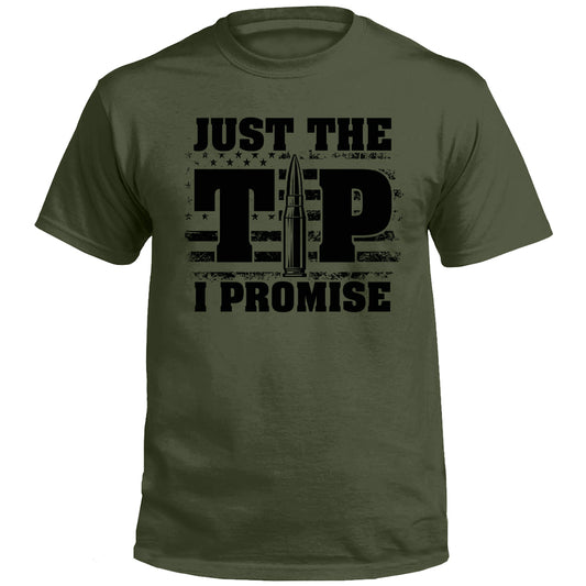 Just The Tip I Promise Flag (Front Print)