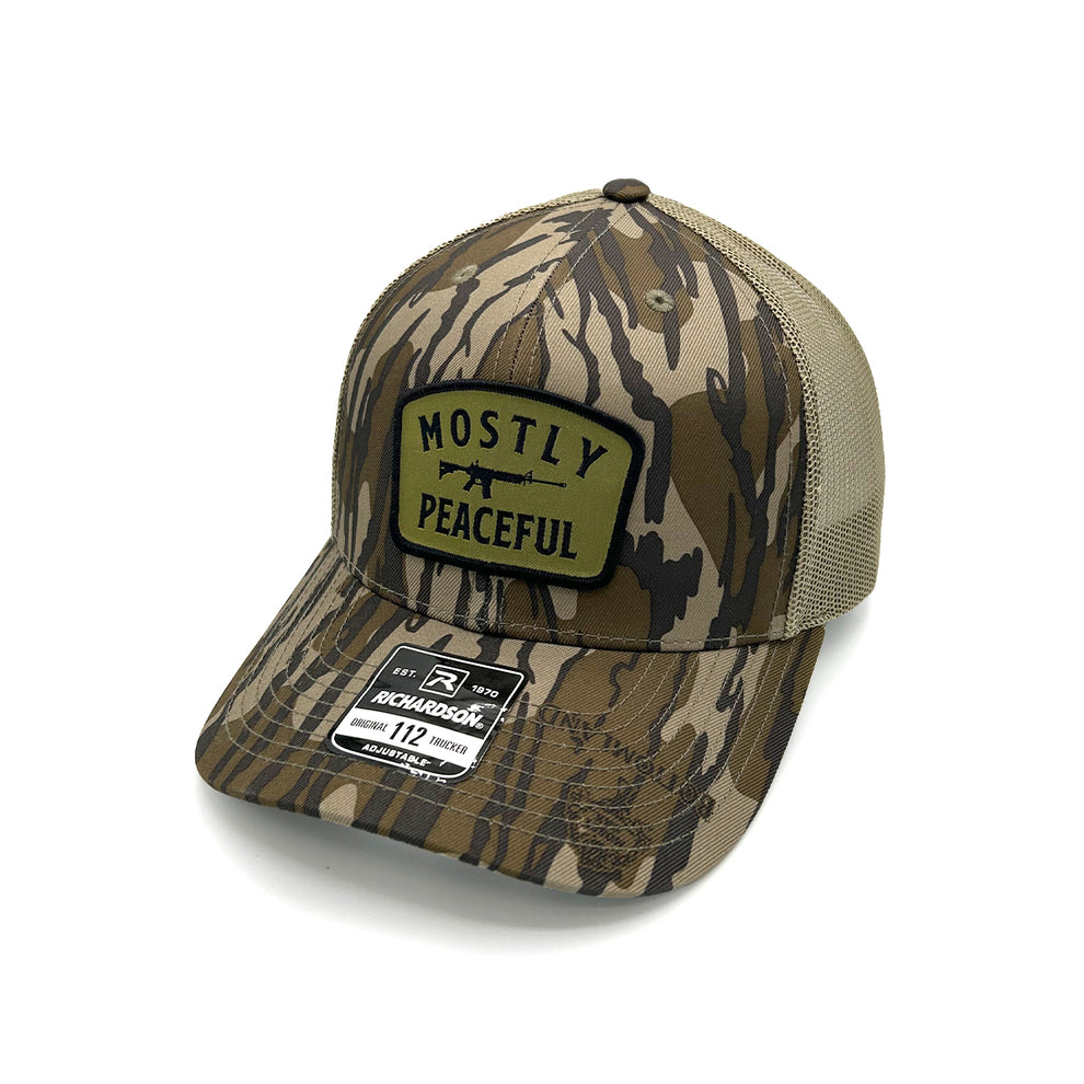 Mostly Peaceful Woven Patch Hat – Shield Republic
