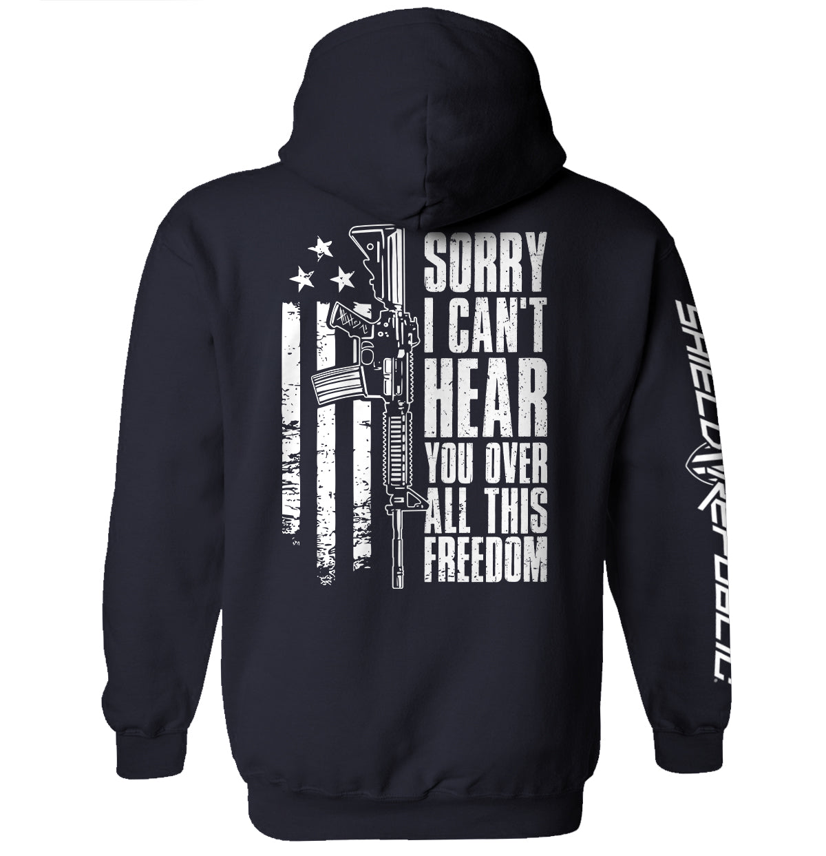Can't Hear You Over All This Freedom (Back Print)