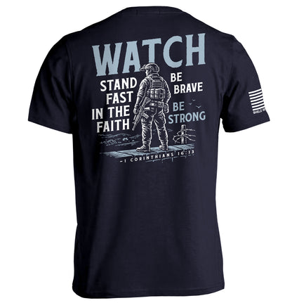 Watch Stand Fast in the Faith (Back Print)