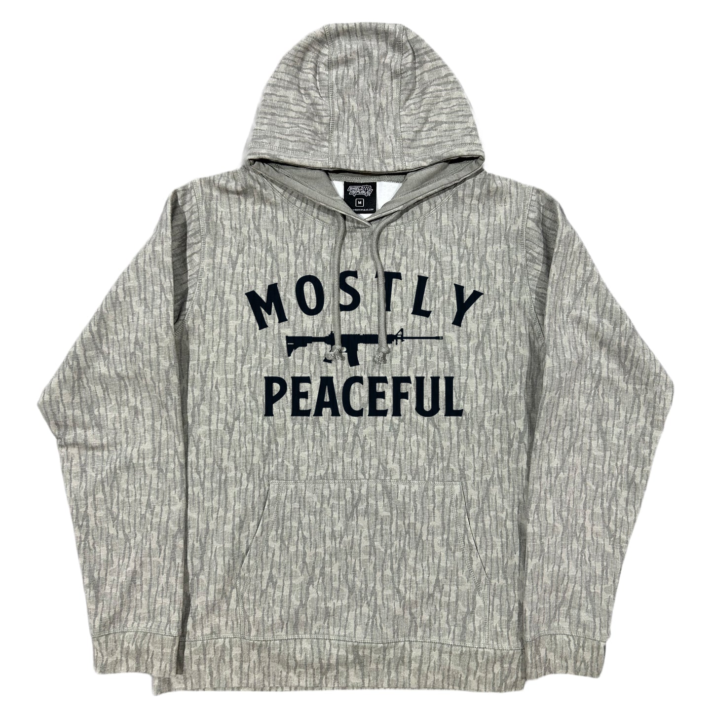 Mostly Peaceful (Black) Lightweight Hoodie