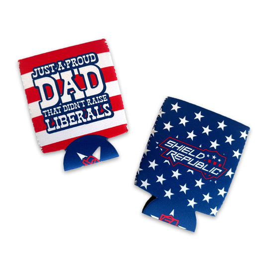 Just a Proud Dad that didn't Raise Liberals Koozie