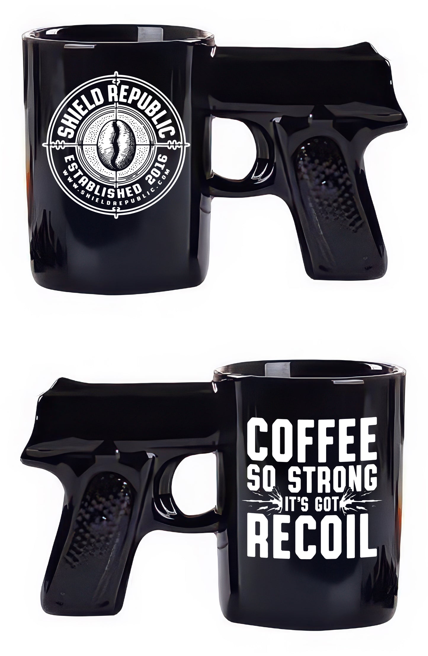 Coffee So Strong It's Got Recoil Sidearm Sipper