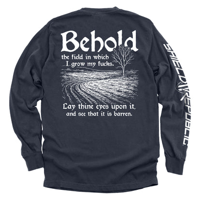 Behold the field in which I grow my Fs