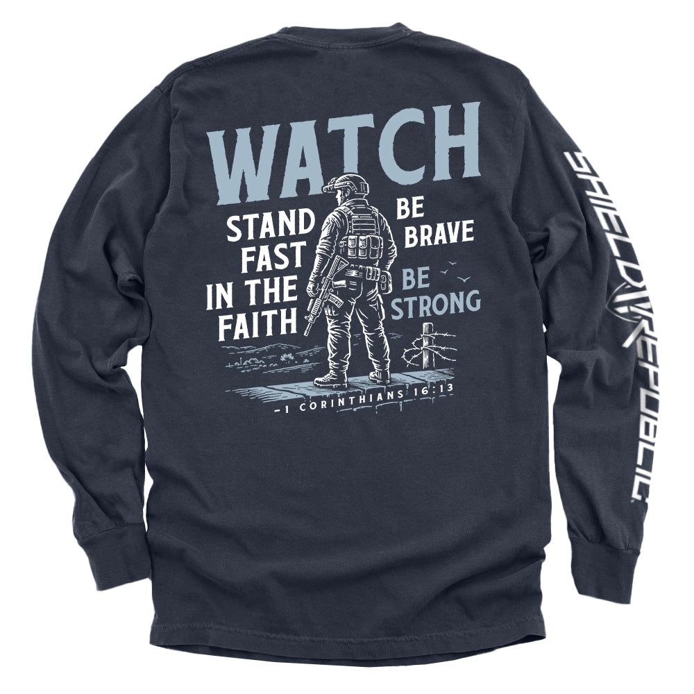 Watch Stand Fast in the Faith (Back Print)