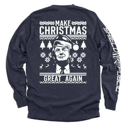 Make Christmas Great Again Trump Sweater Print