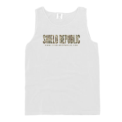 Shield Republic Duck Camo Banner Text (Front)