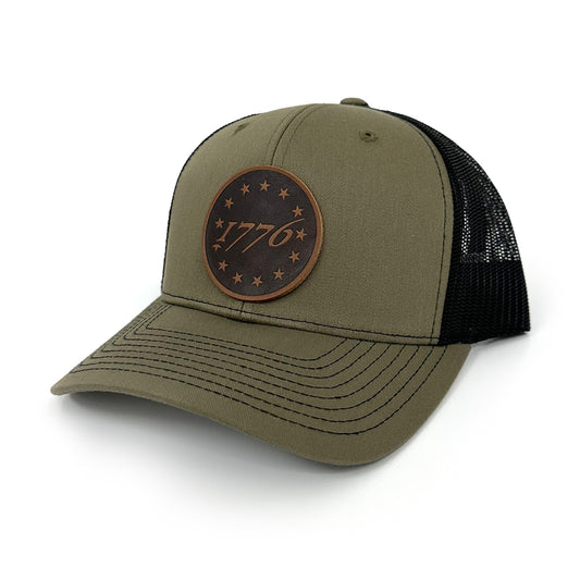 1776 Leather Patch Hat