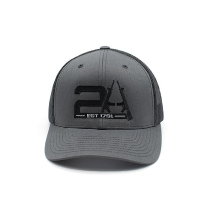 2A Est 1791 Hat Charcoal Black