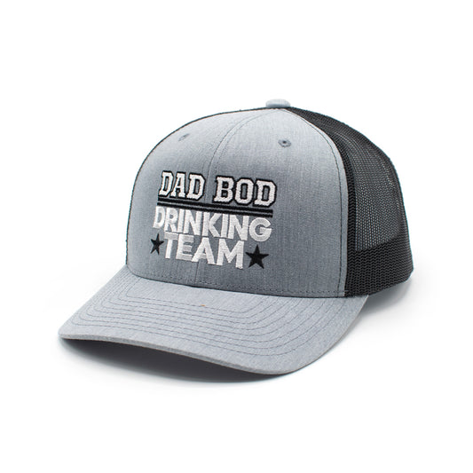 Dad Bod Drinking Team Hat Heather Black