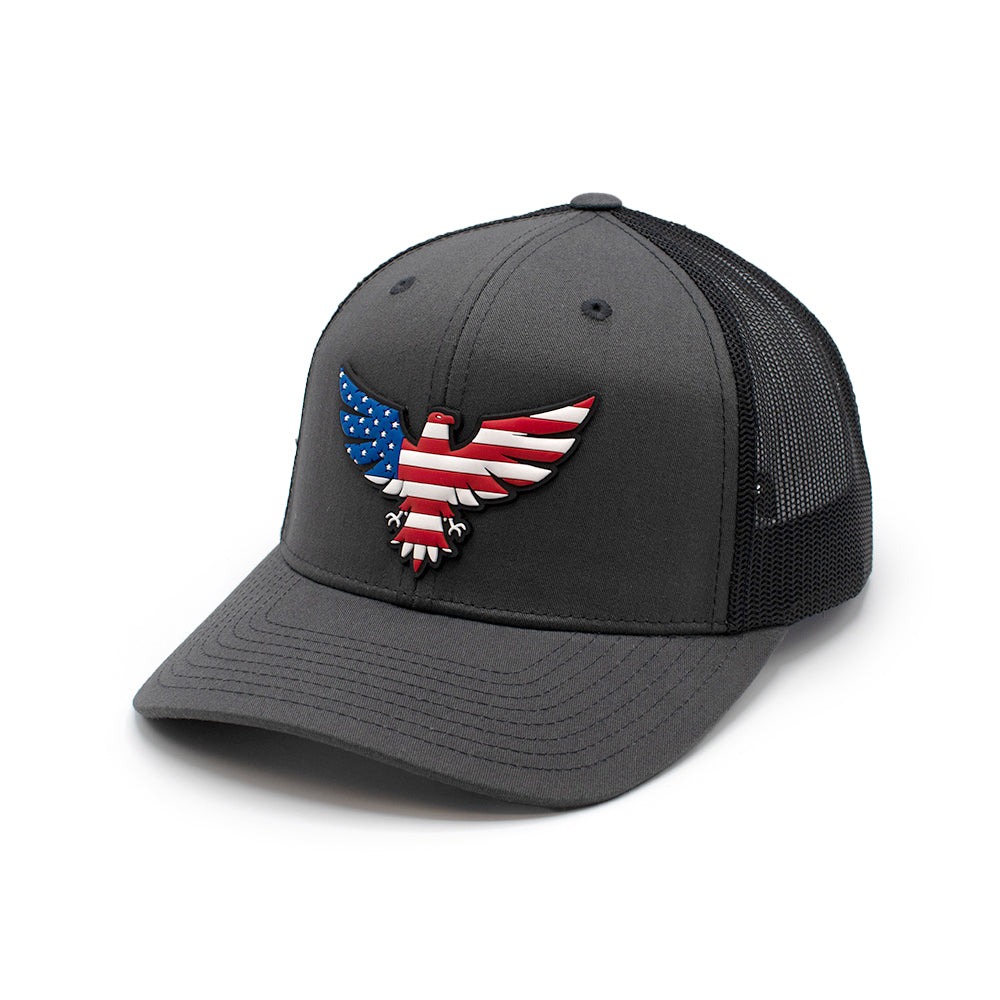 Eagle USA Flag Hat PVC Patch