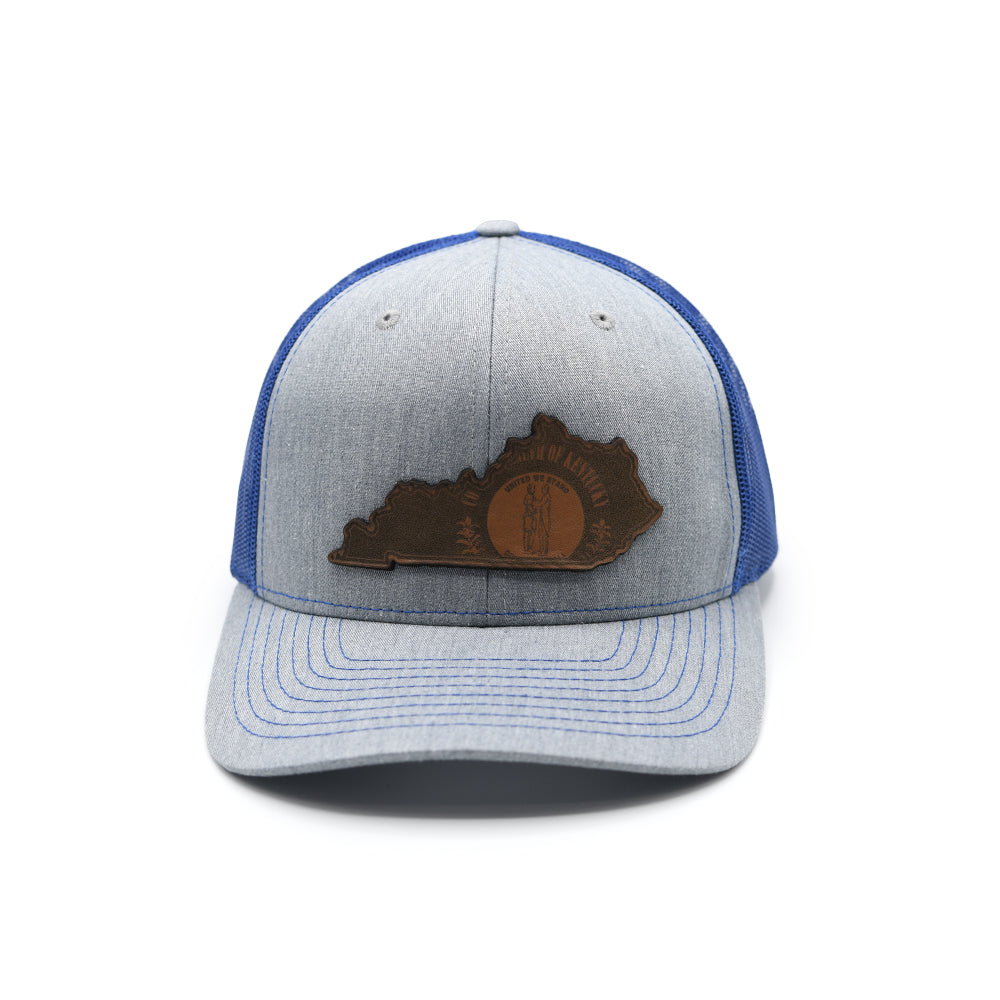 KY State Flag Leather Patch Hat