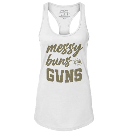 Messy Buns and Guns Women's Tank