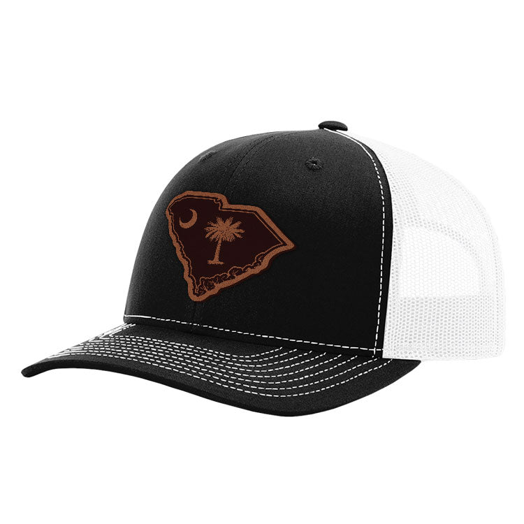 SC State Flag Leather Patch Hat