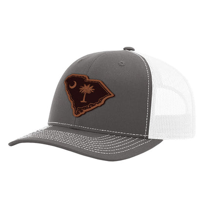 SC State Flag Leather Patch Hat