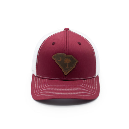 SC State Flag Leather Patch Hat