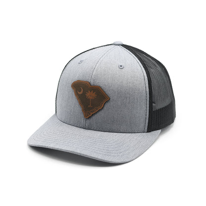 SC State Flag Leather Patch Hat