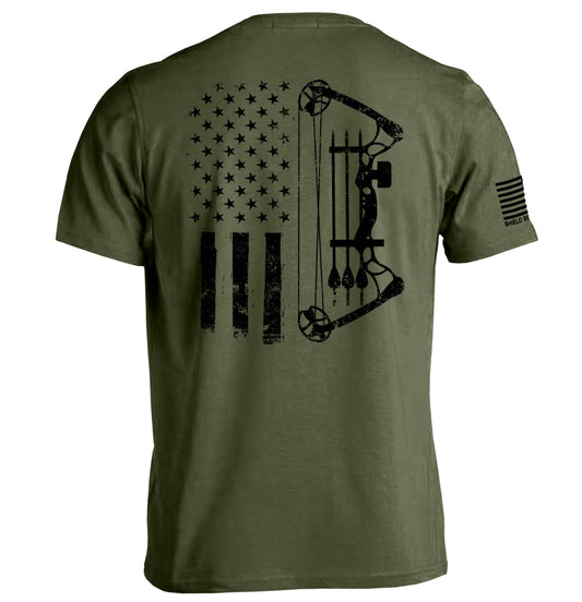 Compound Bow USA Flag