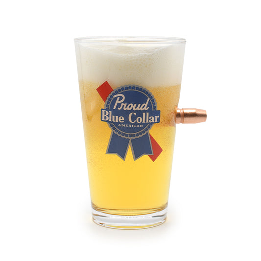 Proud Blue Collar - Pint Glass