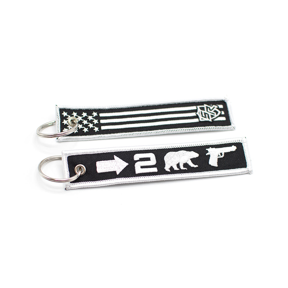 Right to Bear Arms Jet Tag Keychain