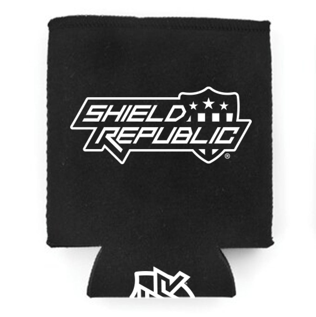 Shield Republic (Working On My Six Pack) Koozie
