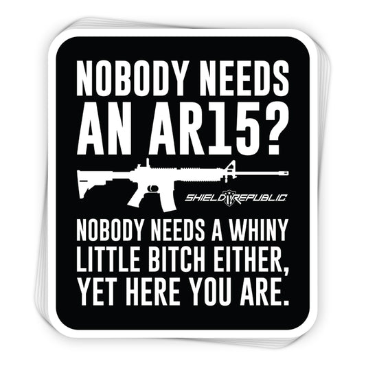 No One Needs An AR15 Decal