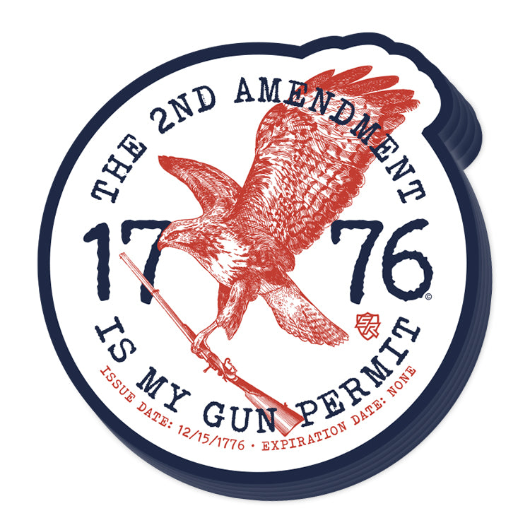The 2nd Amendment is my Gun Permit Decal
