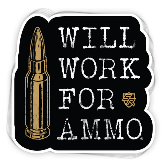 Will Work for Ammo Decal
