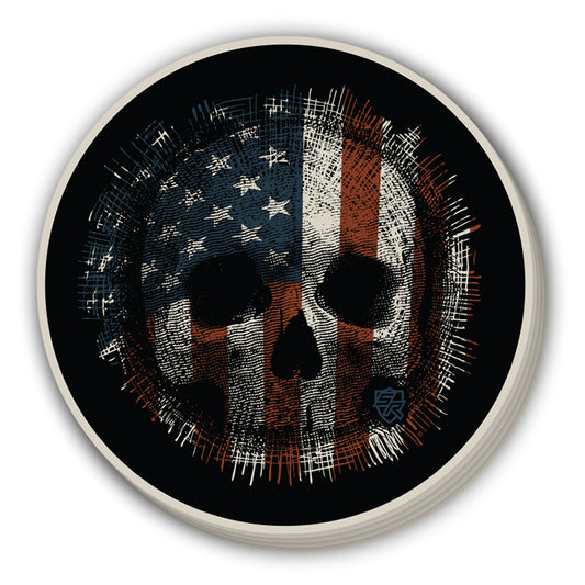 Skull of the Patriot Decal