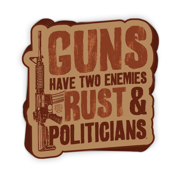 Guns Have Two Enemies Decal